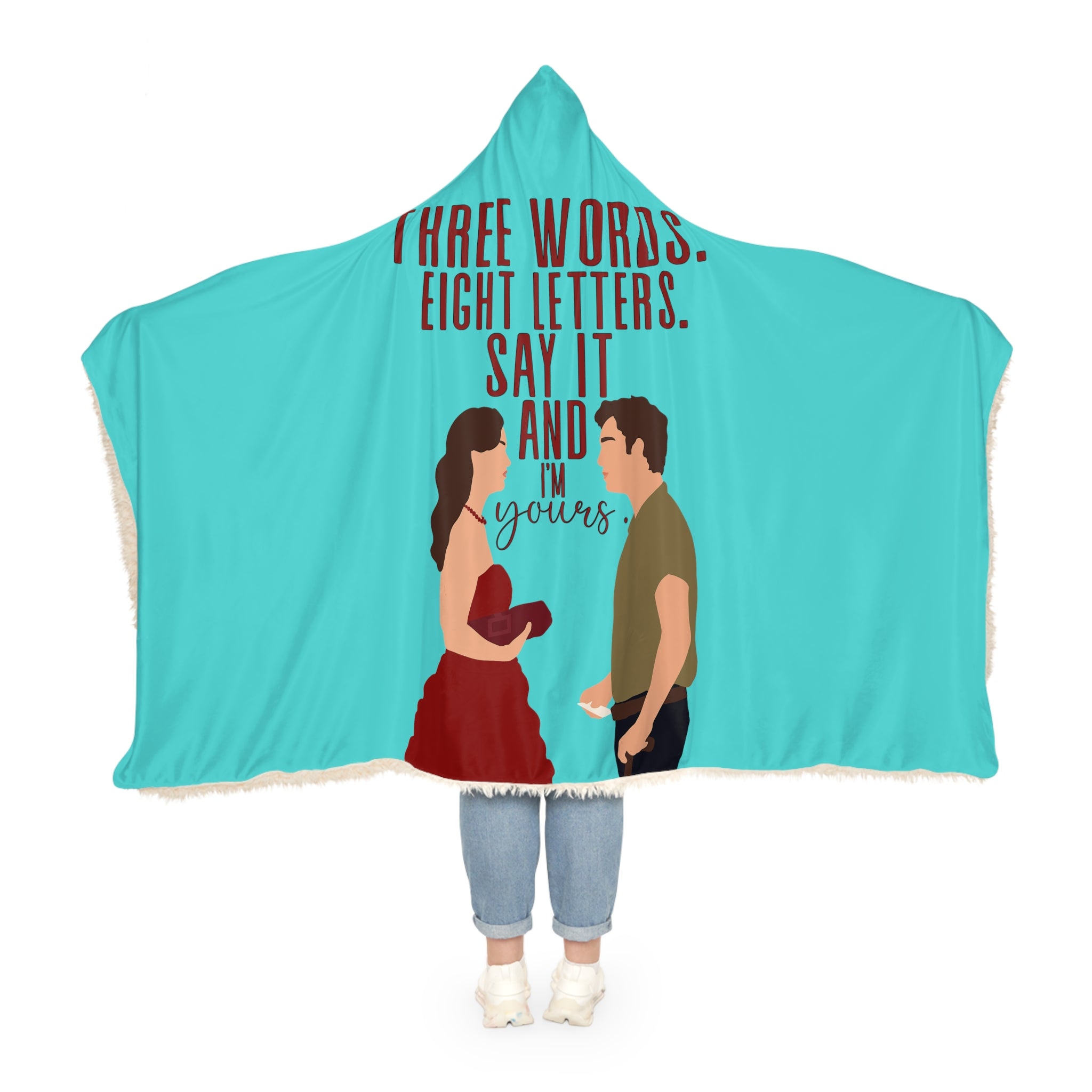 Three Words Eight Letters Chuck and Blair Snuggle Blanket
