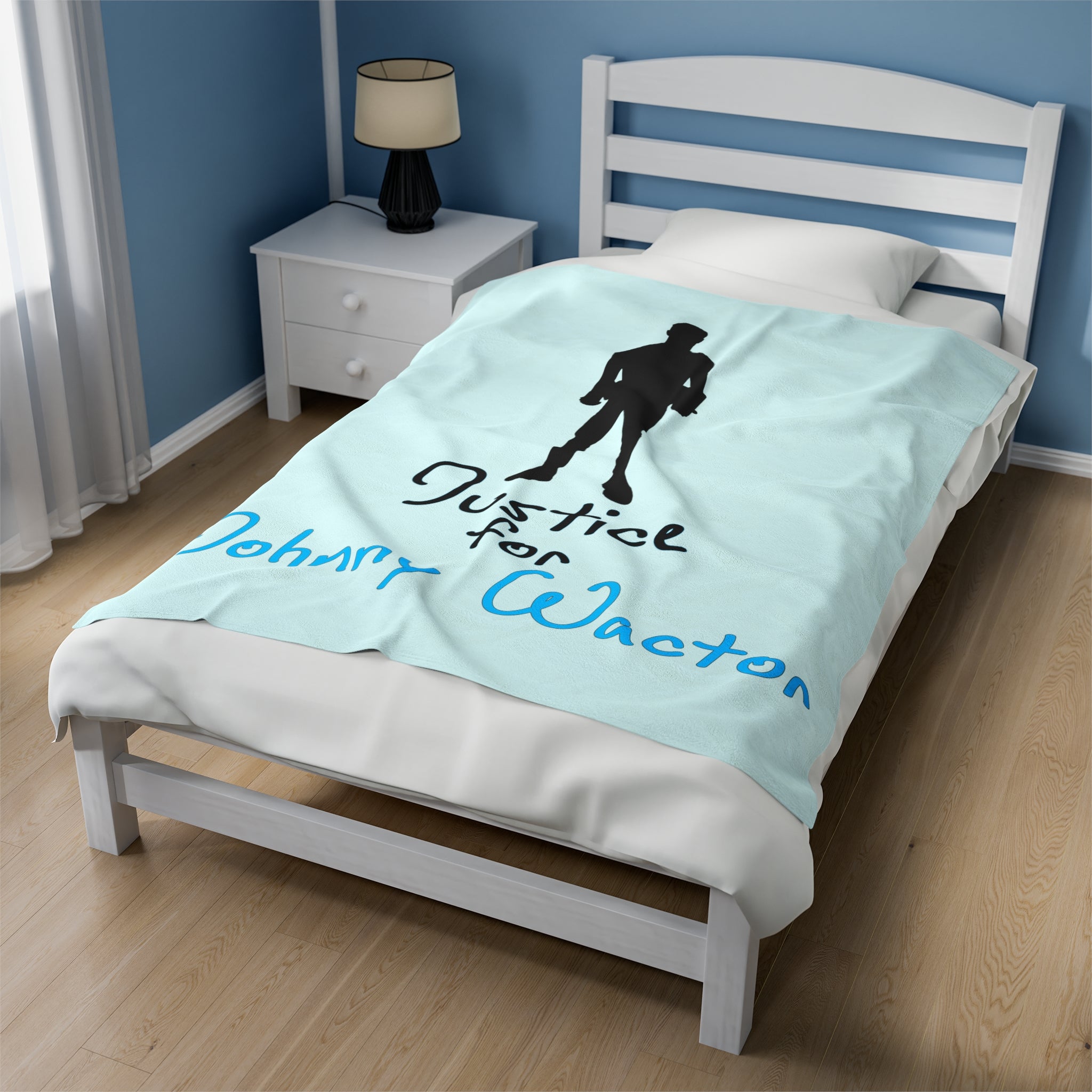 Justice for Johnny Velveteen Plush Blanket