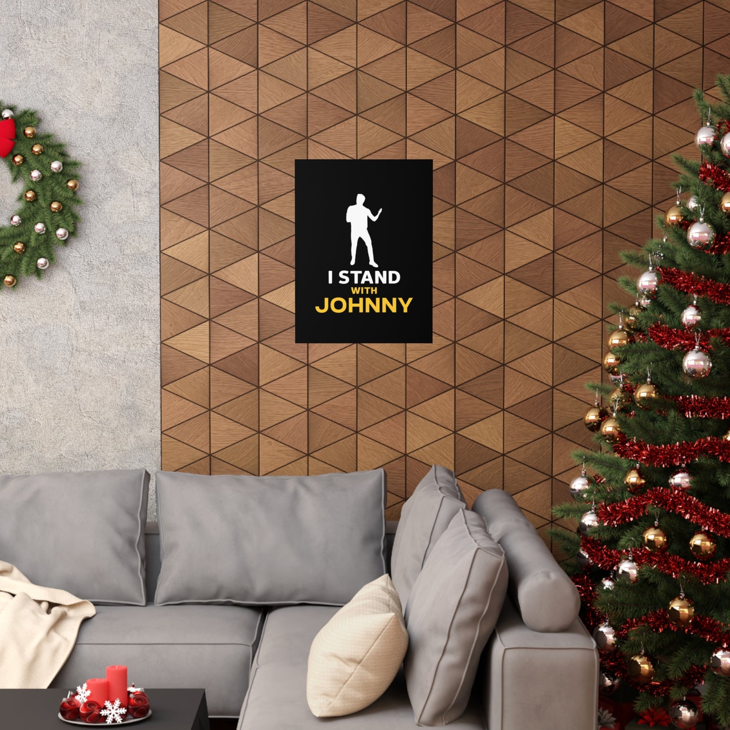 I Stand with Johnny Premium Matte Vertical Posters