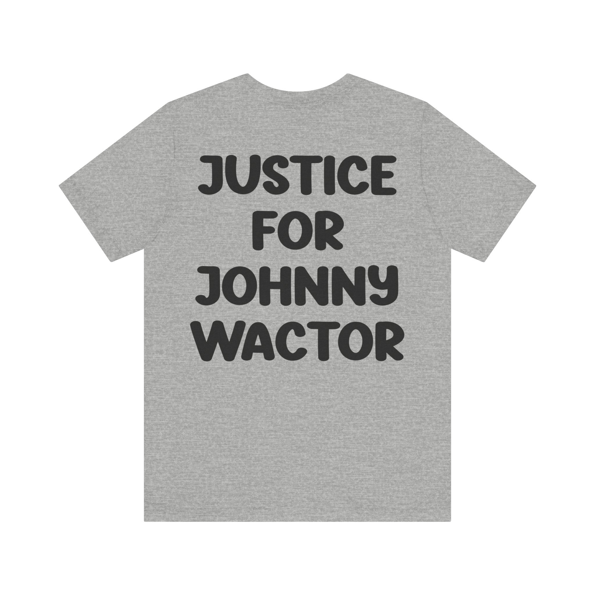 I Sink Therefore I swam Justice For Johnny Wactor Unisex Jersey Short Sleeve Tee