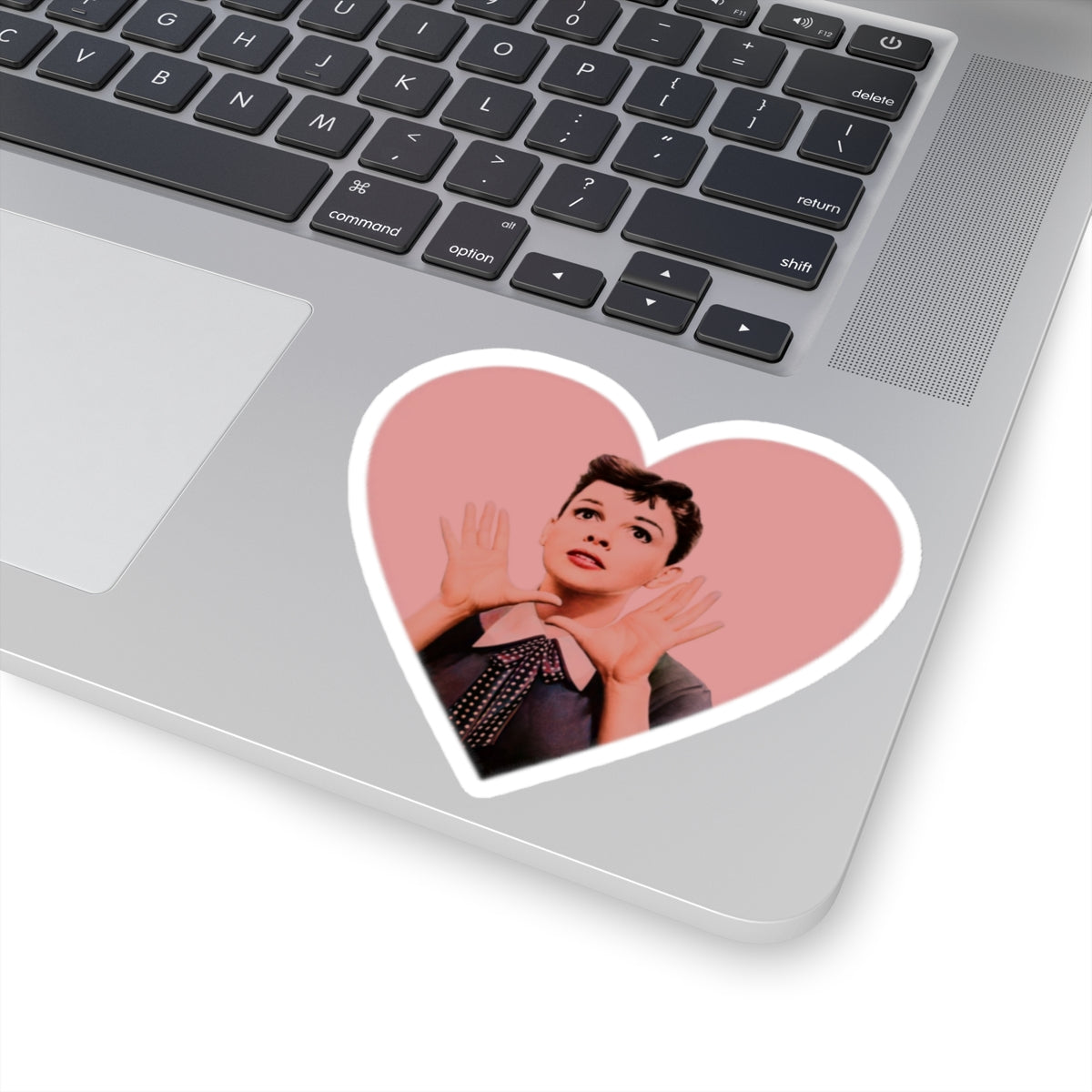 Judy Garland Heart Shape Kiss-Cut Stickers