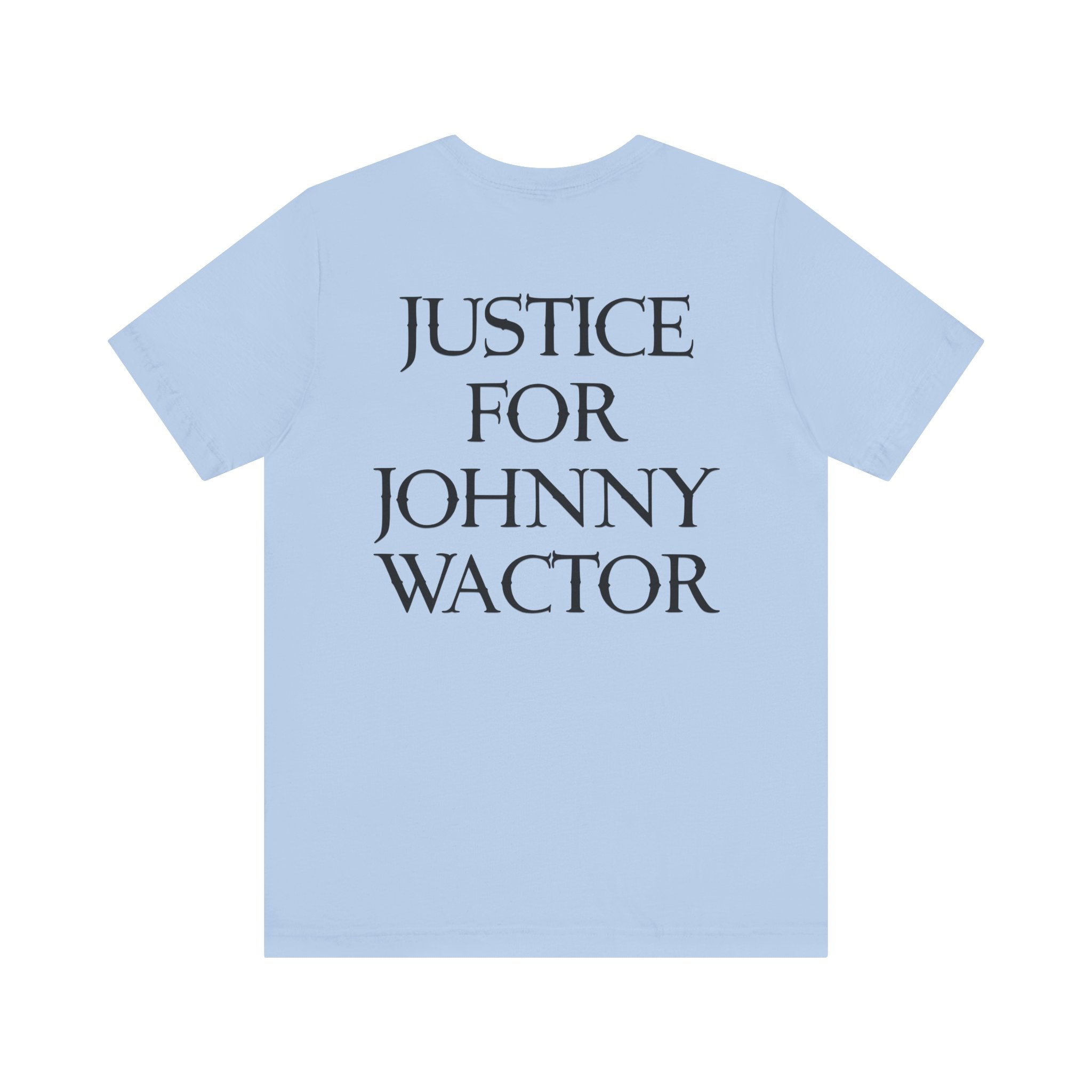 Johnny Angel Justice for Johnny Unisex Jersey Short Sleeve Tee