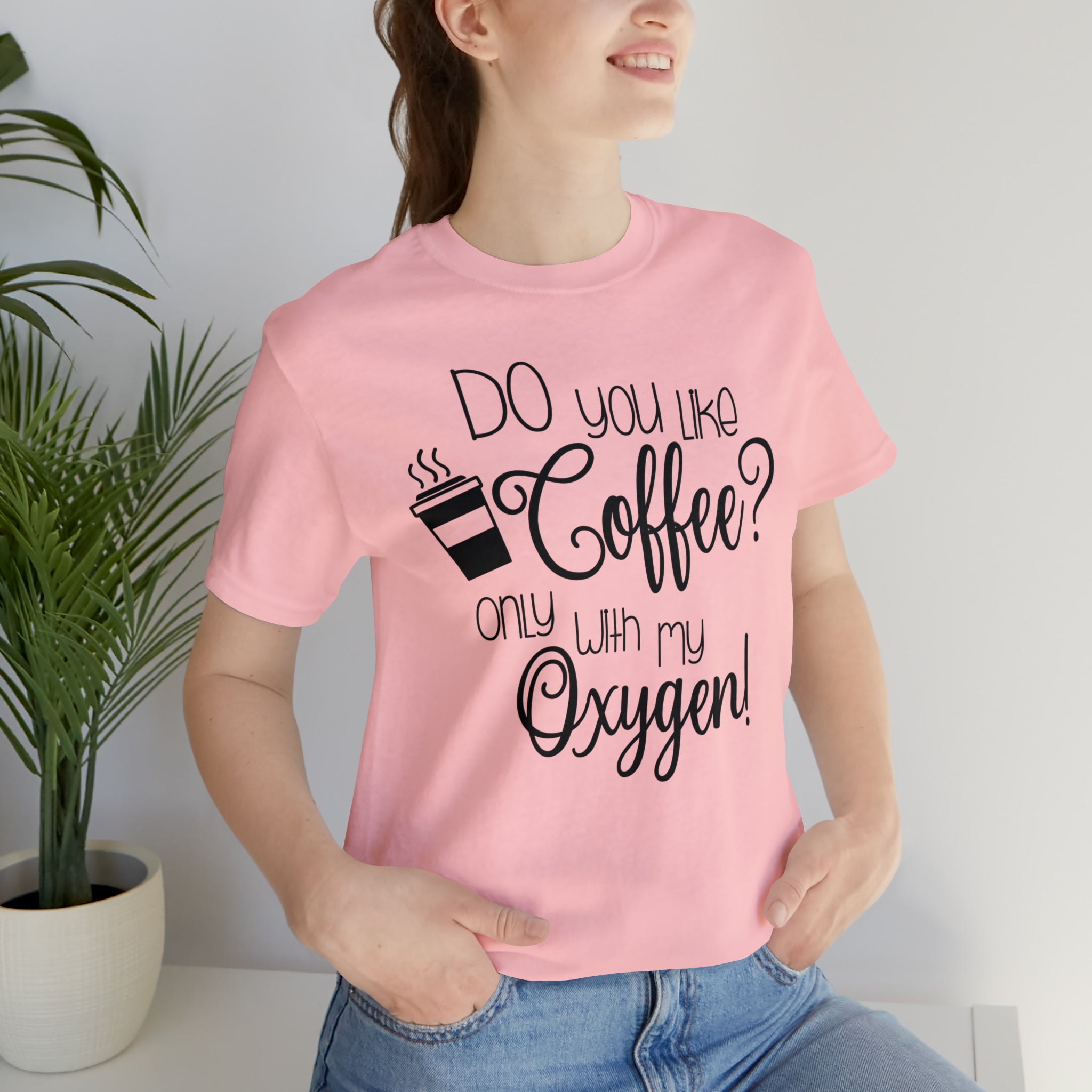 Gilmore Girls Only With My Oxygen Unisex Jersey Short Sleeve Tee