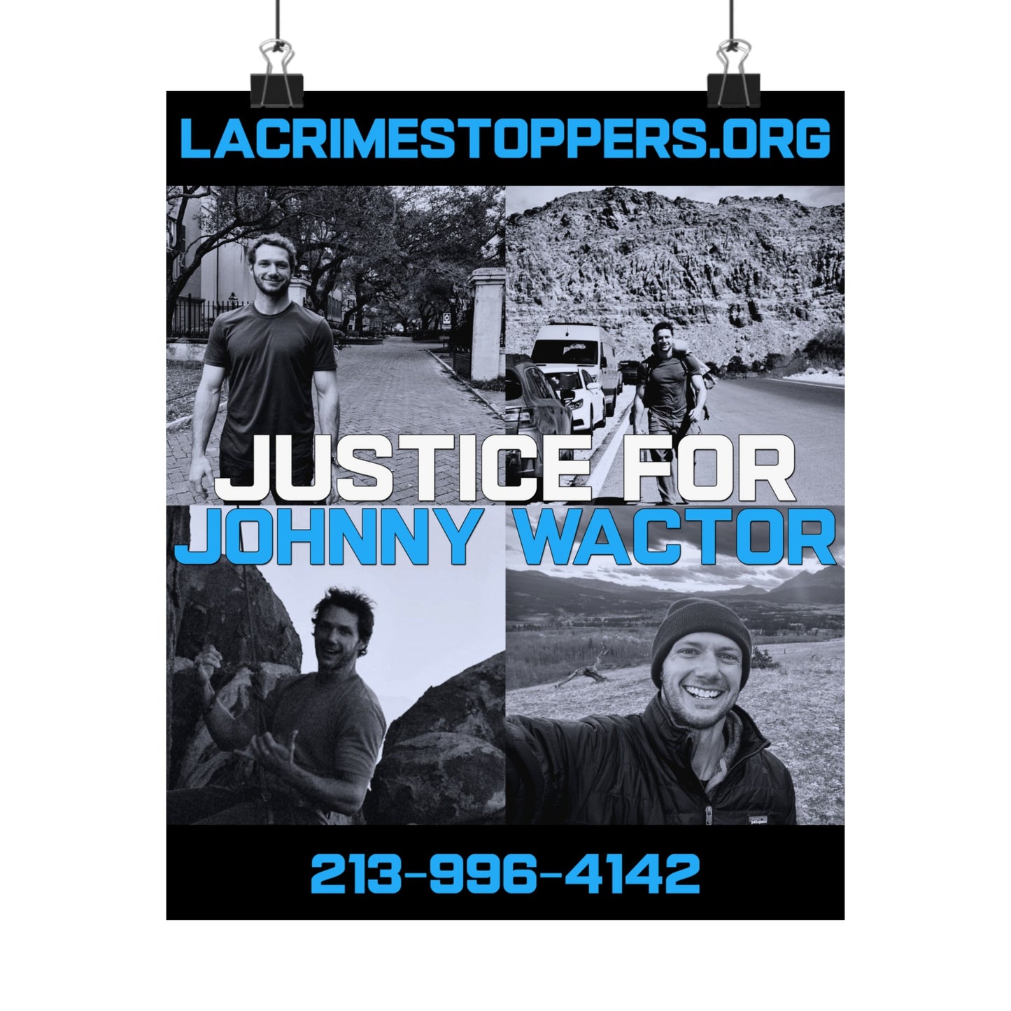 Justice For Johnny Wactor Matte Vertical Posters