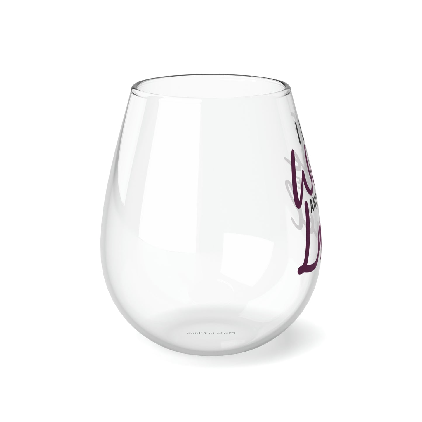 Shitt's Creek I like the Wine Not the Label Stemless Wine Glass, 11.75oz