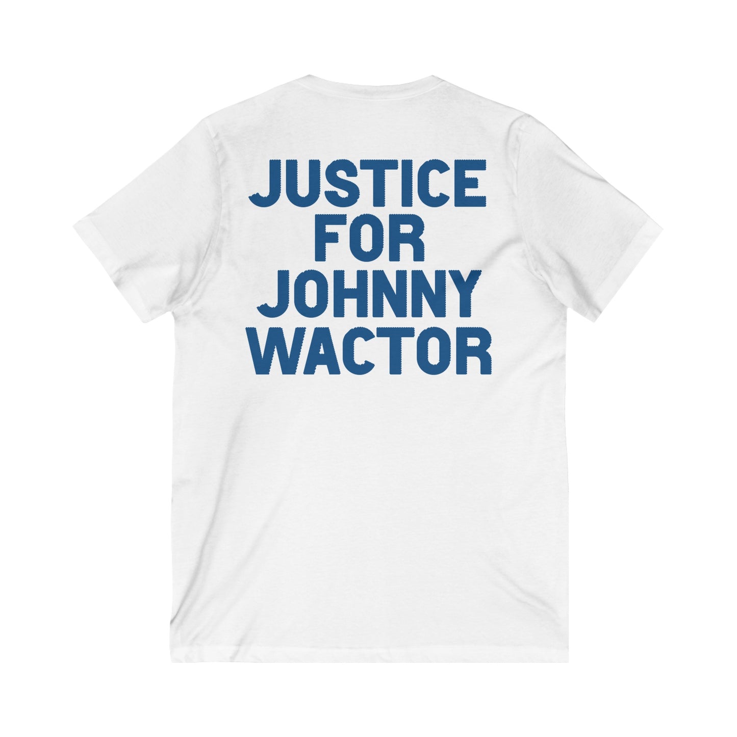 What Would Johnny Do Justice for Unisex Jersey Short Sleeve V-Neck Tee