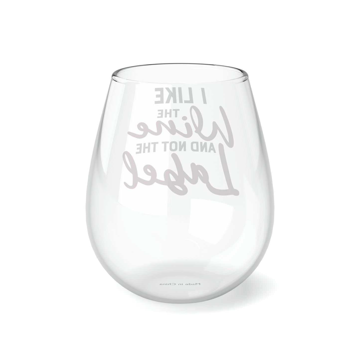 Shitt's Creek I like the Wine Not the Label Stemless Wine Glass, 11.75oz