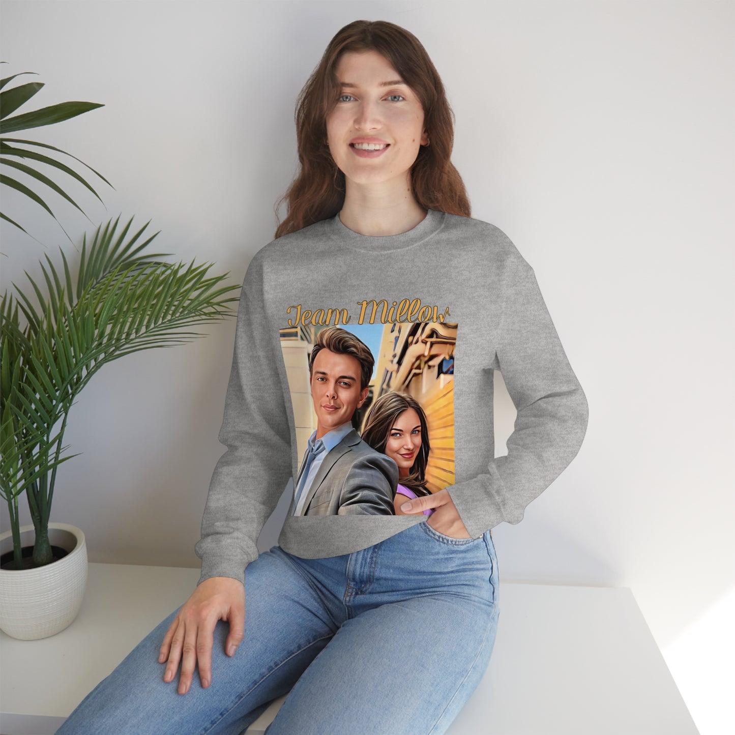 Team Millow Unisex Heavy Blend Crewneck Sweatshirt