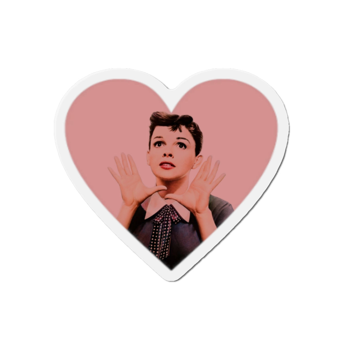 Judy Garland Heart Shaped Die-Cut Magnets