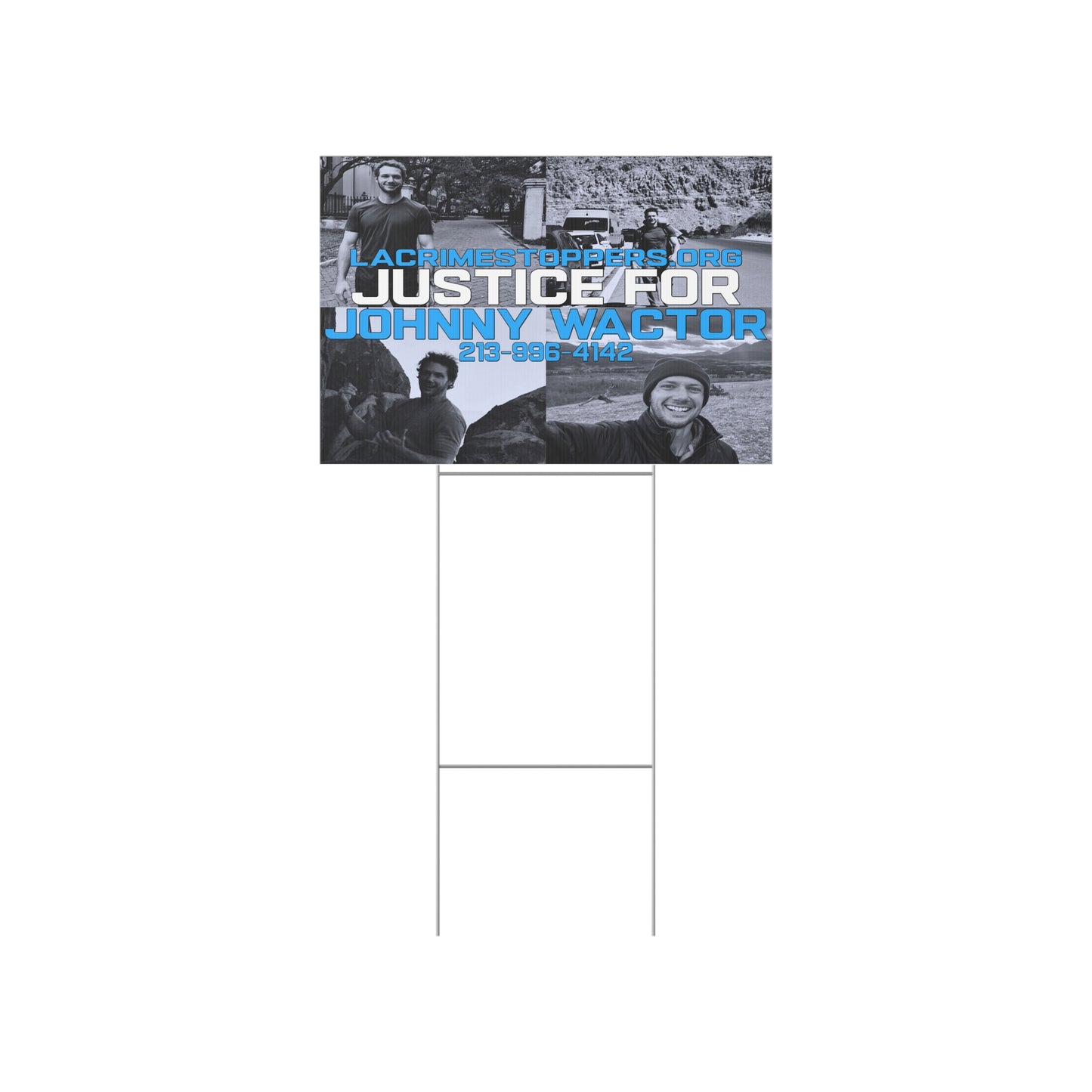 Justice for Johnny Wactor Lawn Sign
