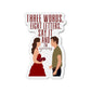 Three Words Eight Letters Chuck & Blair Kiss-Cut Magnets