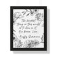 BTVS Buffy Summers Quote Framed Vertical Poster