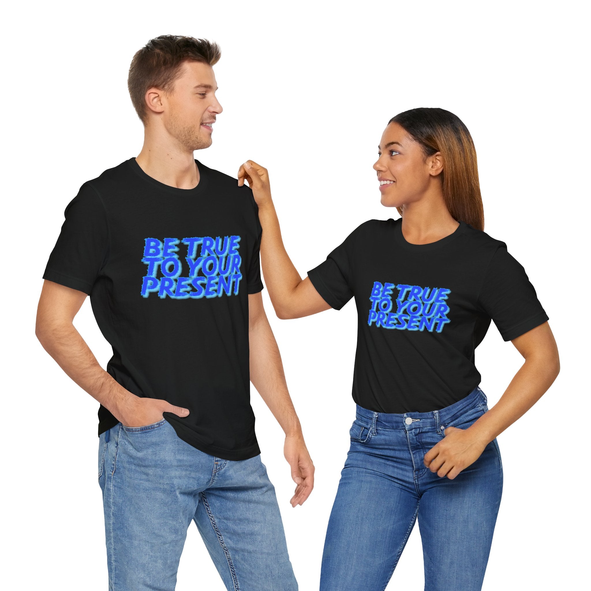 Be True to Your Present Quantum Leap Unisex Jersey Short Sleeve Tee