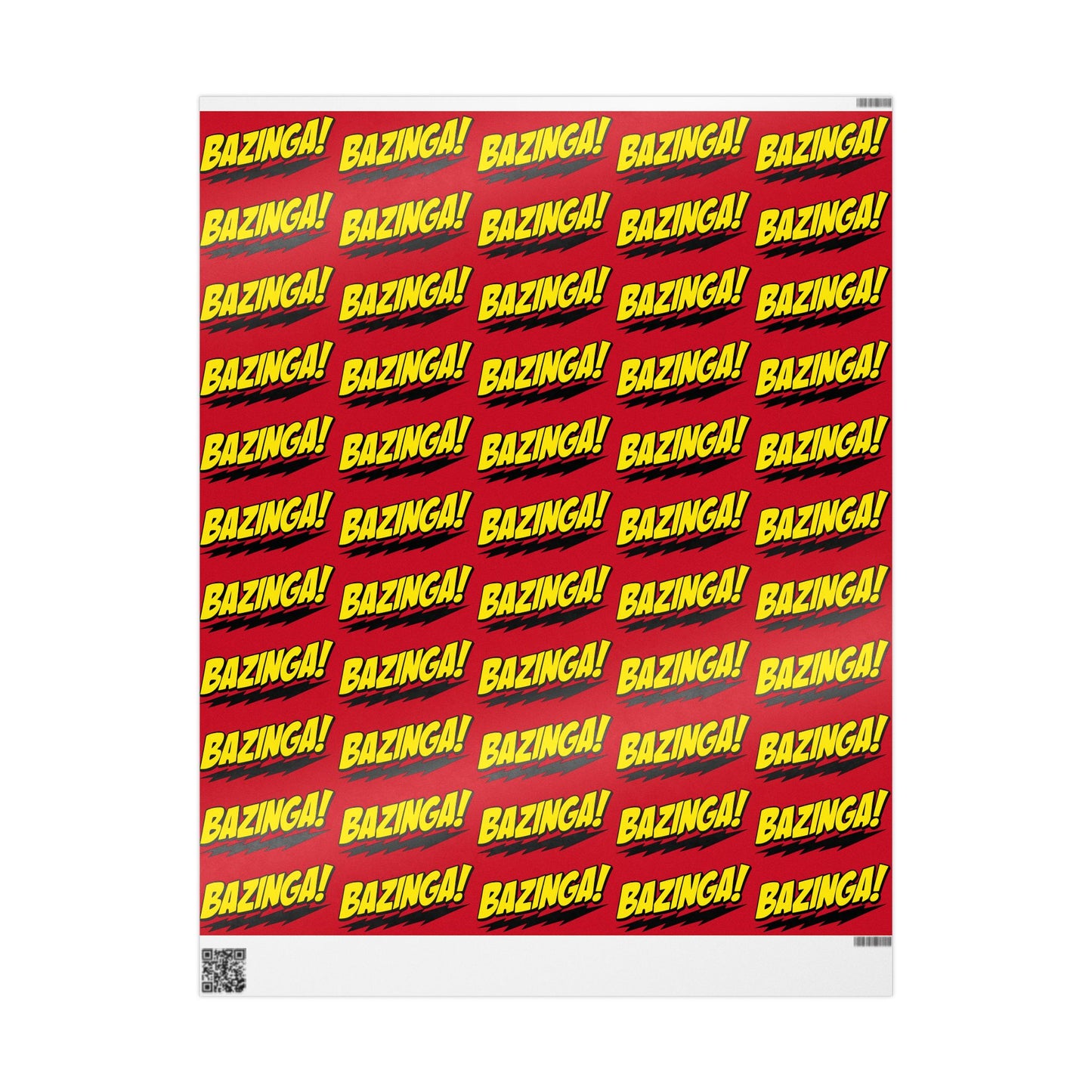 Big Bang Theory "BAZINGA!" Wrapping Paper