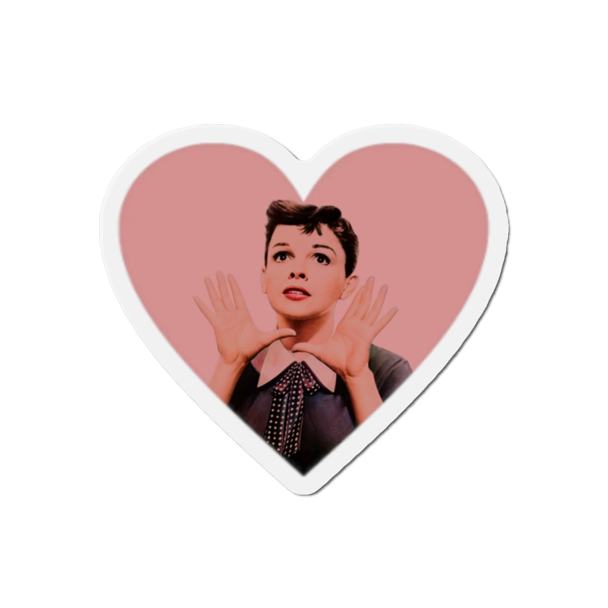 Judy Garland Heart Shaped Die-Cut Magnets