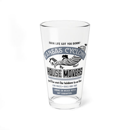 Wizard of Oz Kansas Cyclone House Movers Mixing Glass