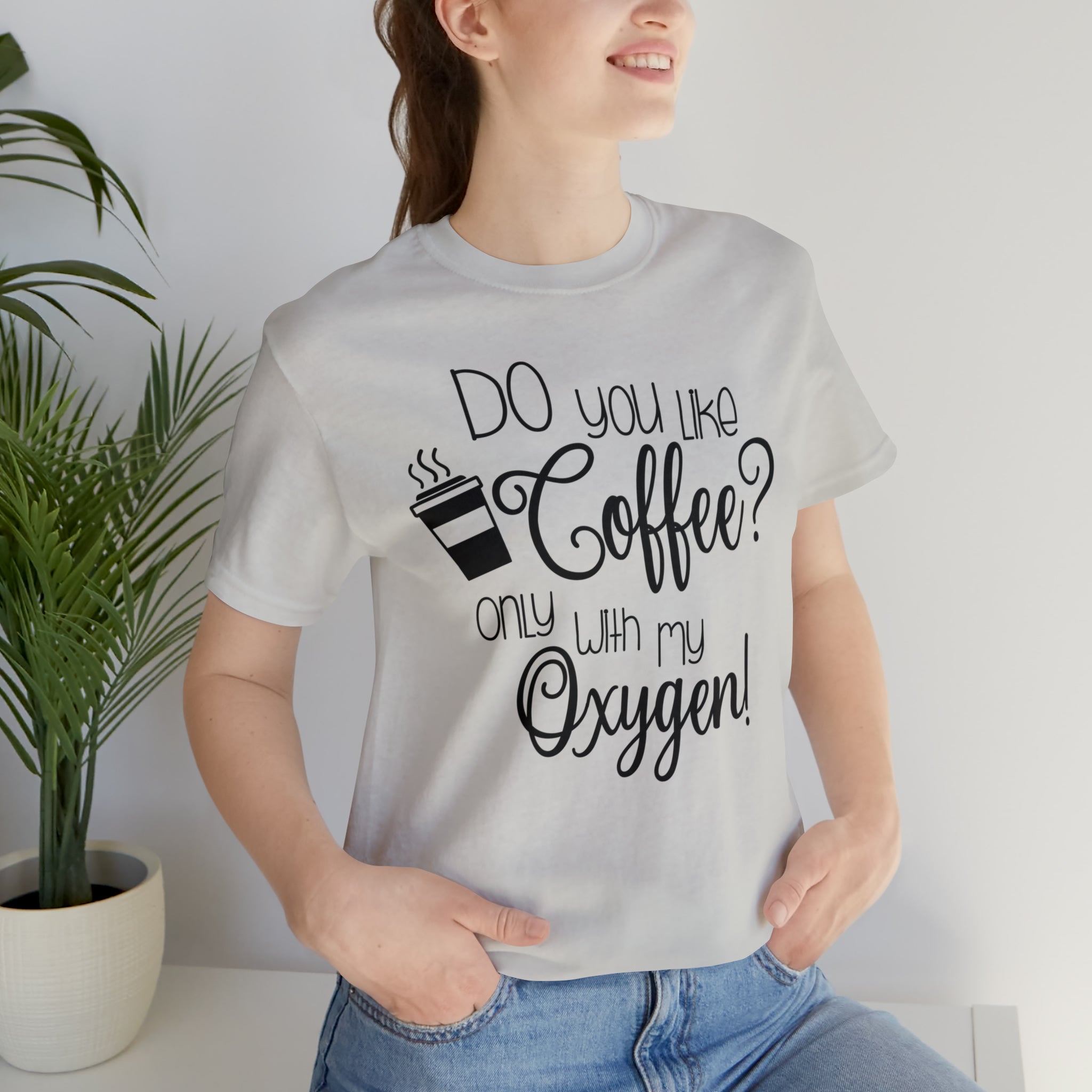 Gilmore Girls Only With My Oxygen Unisex Jersey Short Sleeve Tee