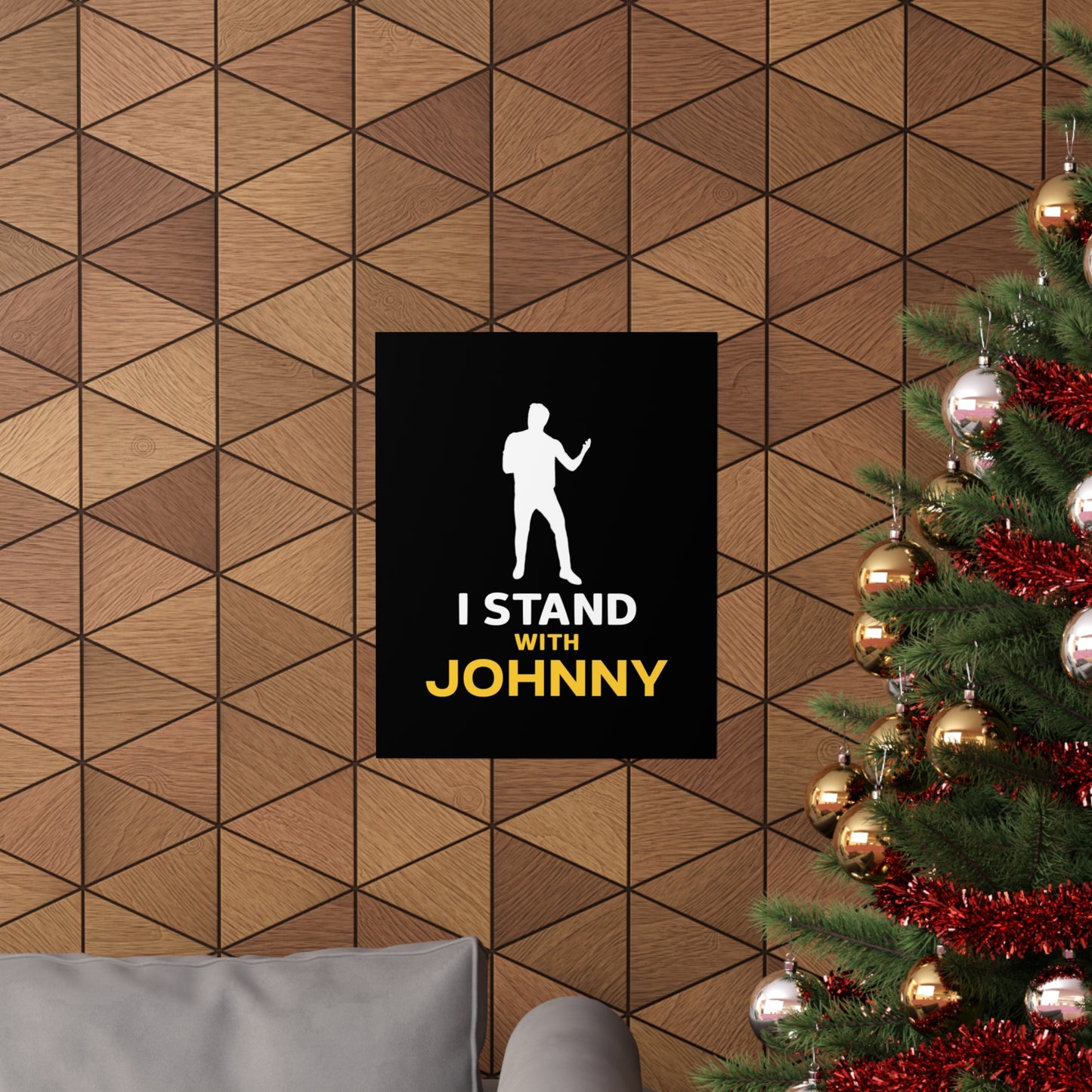I Stand with Johnny Premium Matte Vertical Posters