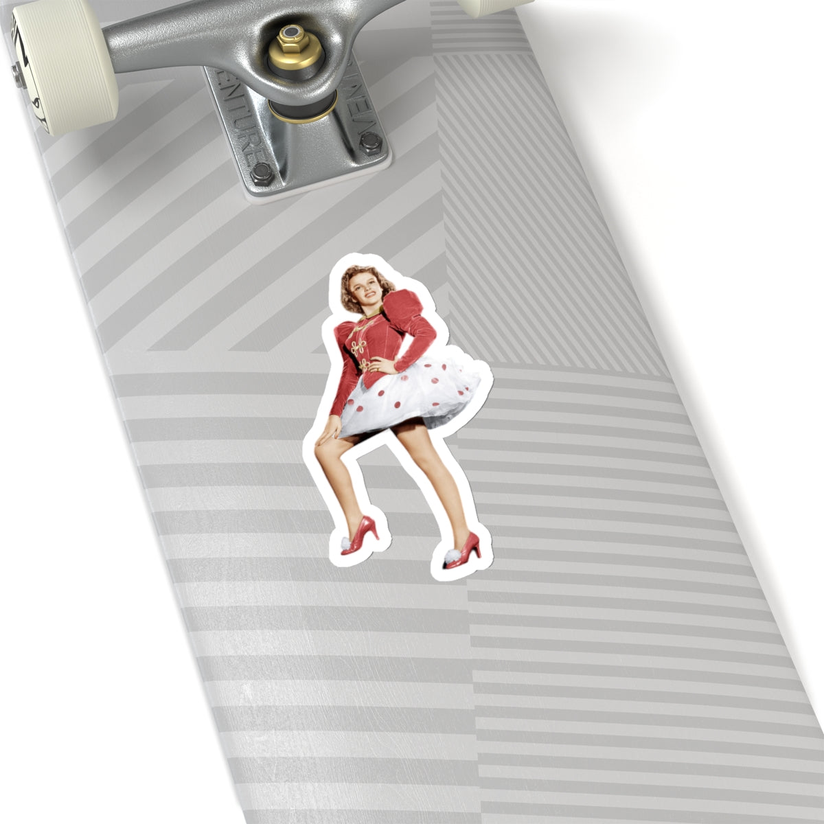 Judy Garland Red Polka Dot Kiss-Cut Sticker