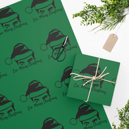 Schitt's Creek Green Ew, Merry Christmas Wrapping Paper Green