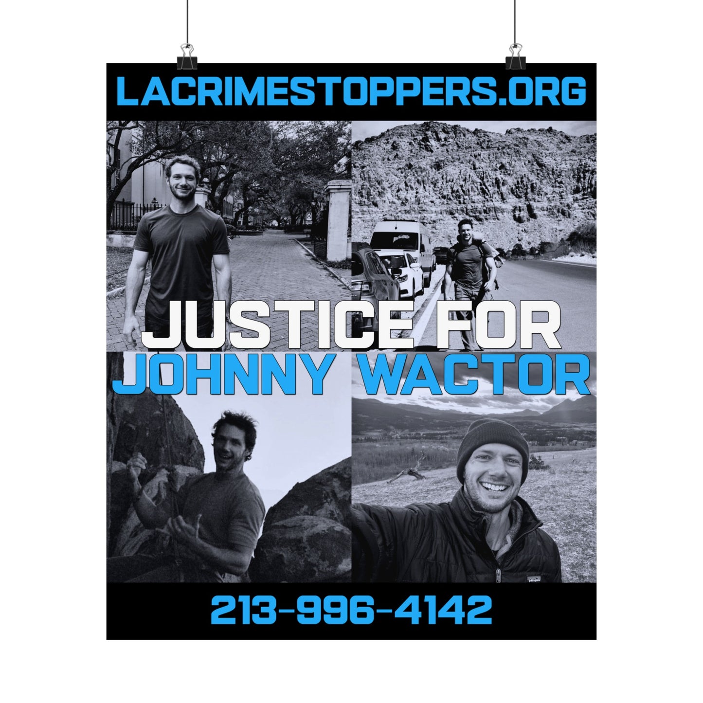 Justice For Johnny Wactor Matte Vertical Posters