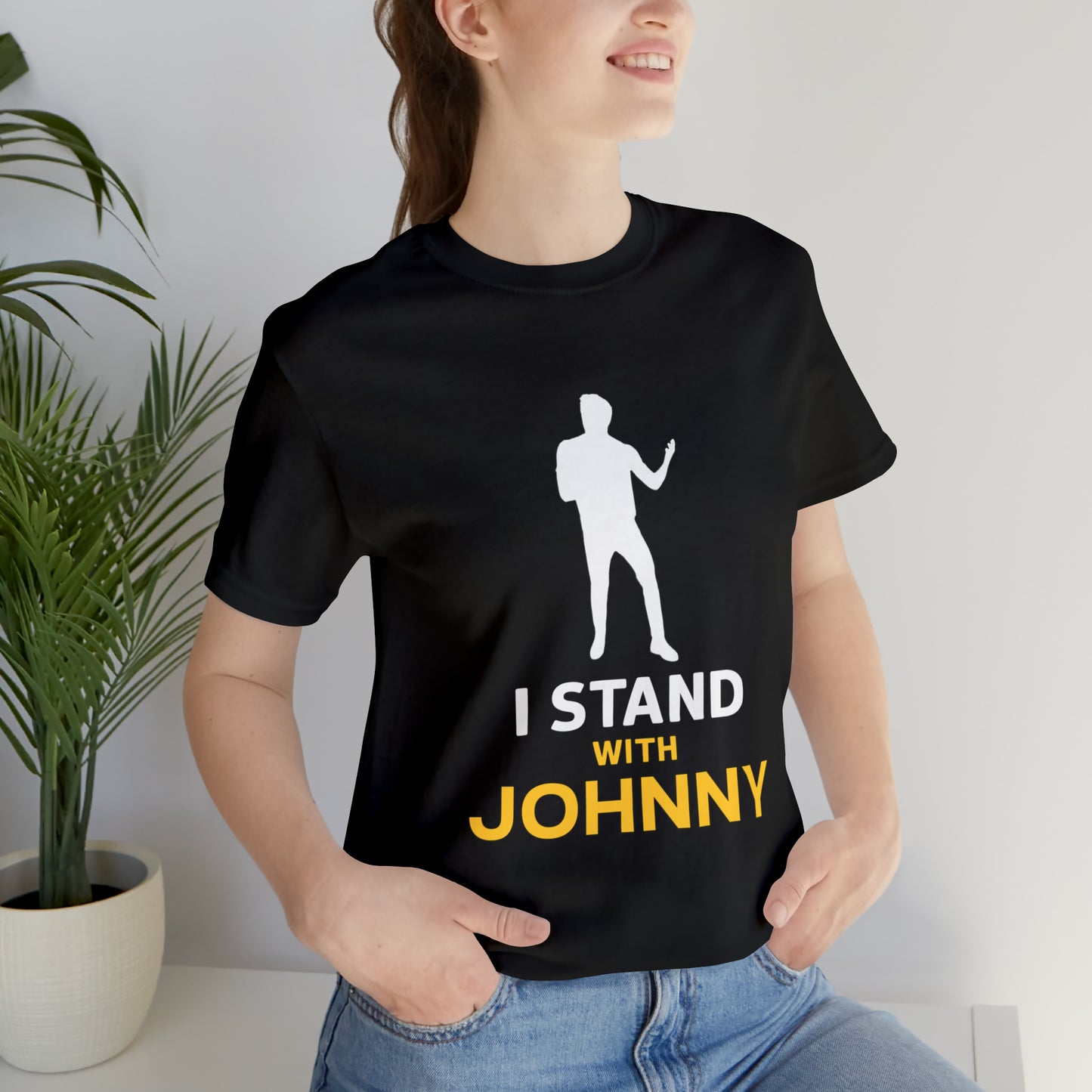 I Stand With Johnny Unisex Jersey Short Sleeve Tee