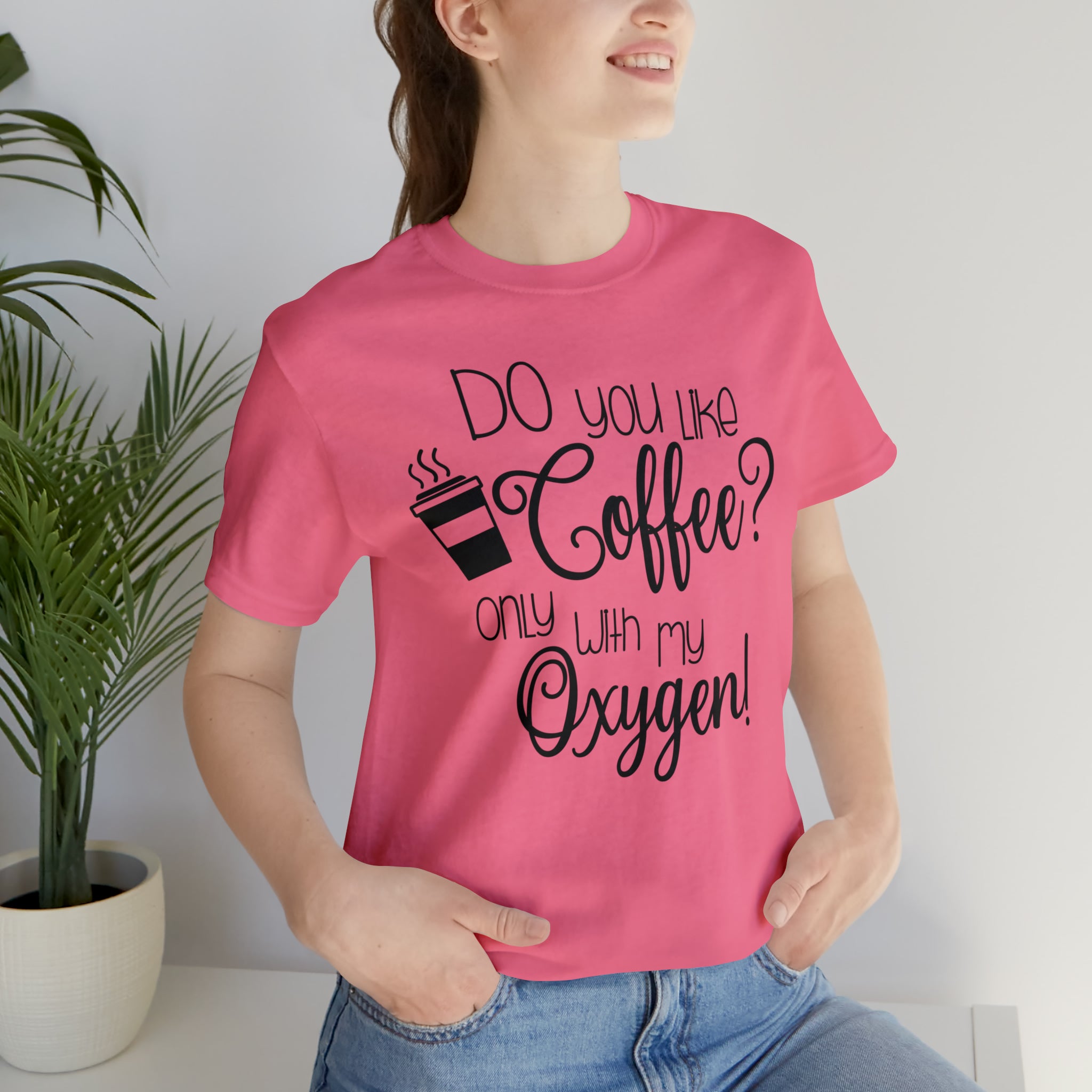 Gilmore Girls Only With My Oxygen Unisex Jersey Short Sleeve Tee