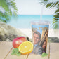 Plastic Tumbler with Straw