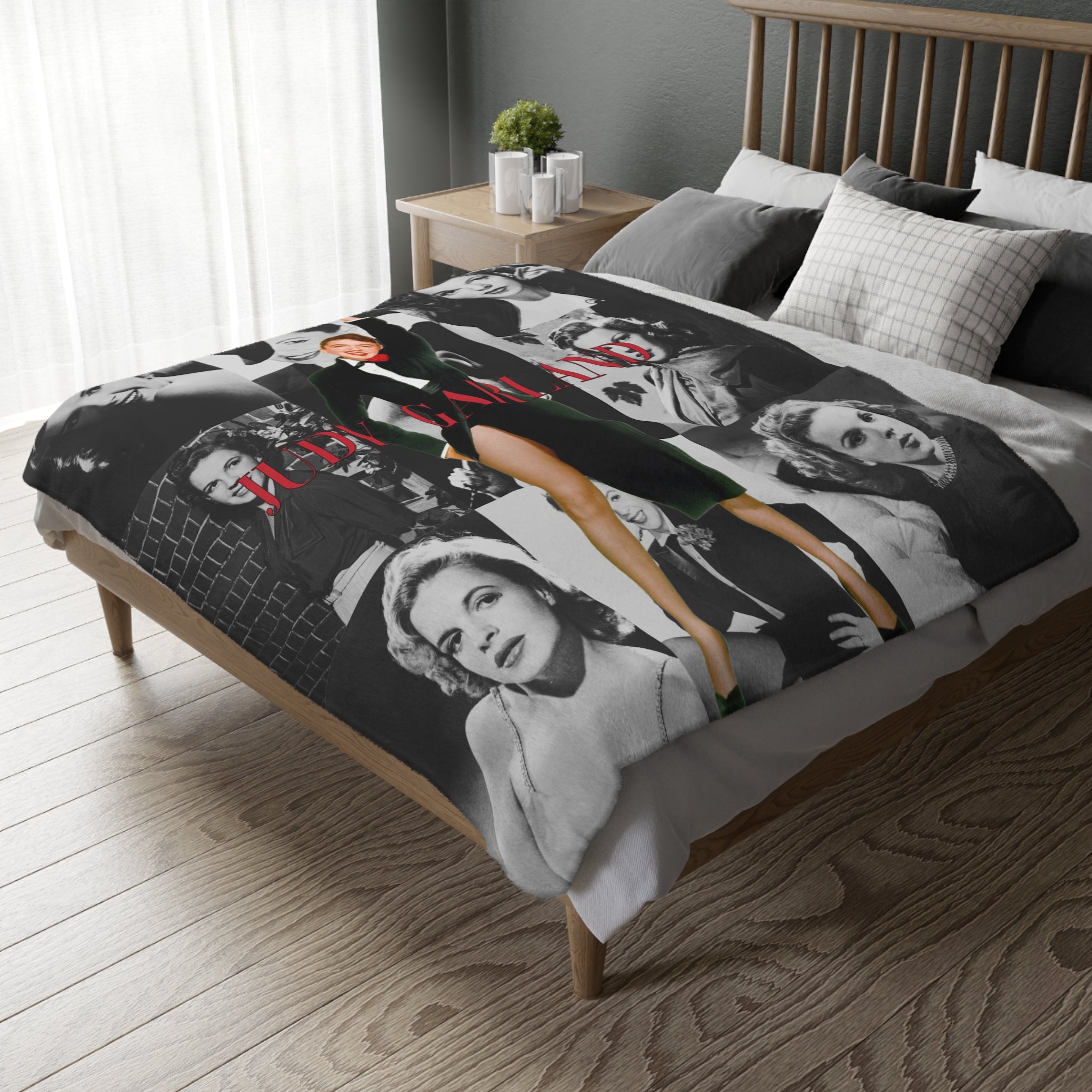 Judy Garland Velveteen Minky Blanket (Two-sided print)