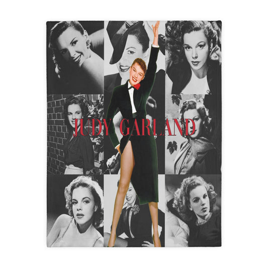 Judy Garland Velveteen Minky Blanket (Two-sided print)