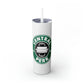 Friends Central Perk Skinny Tumbler with Straw, 20oz