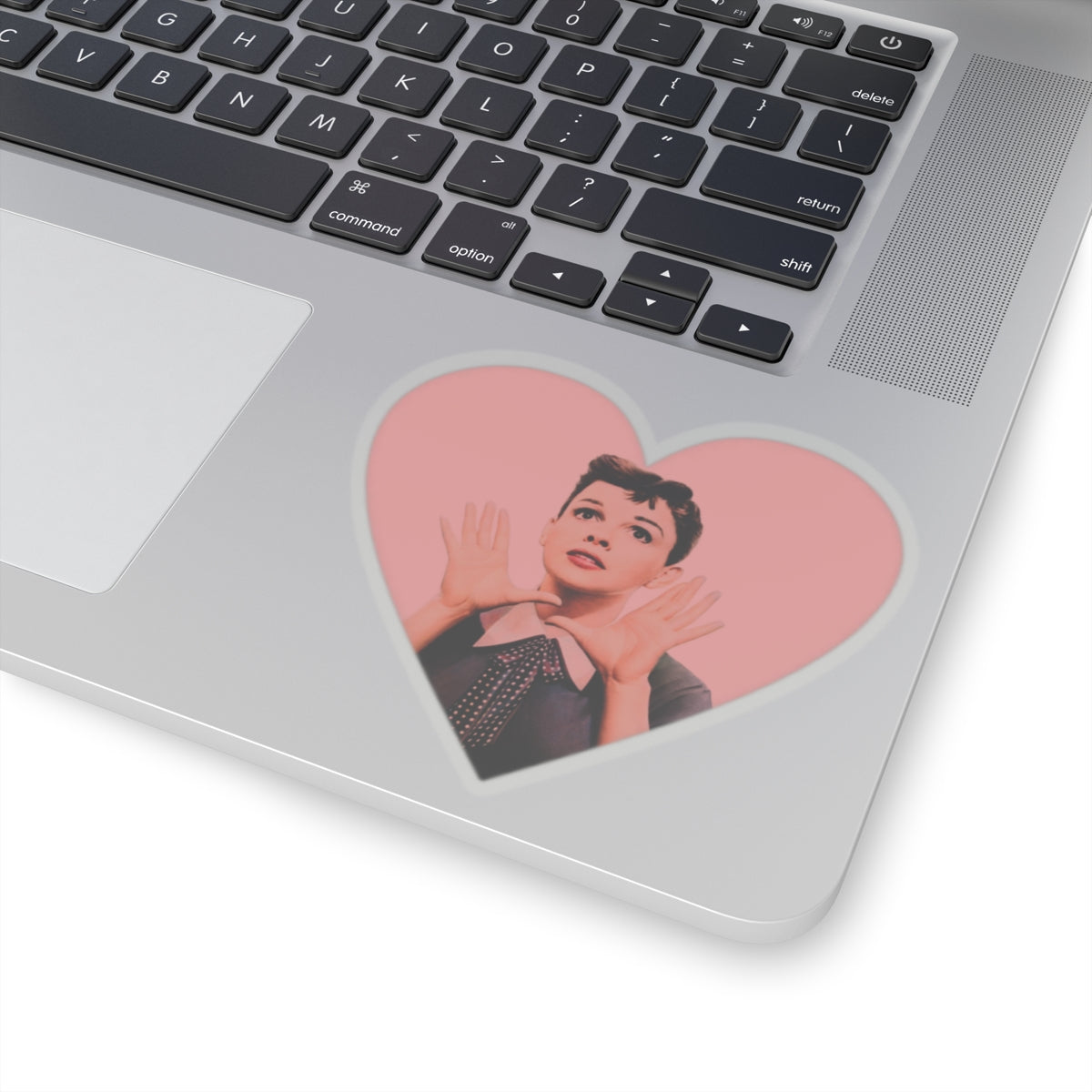 Judy Garland Heart Shape Kiss-Cut Stickers