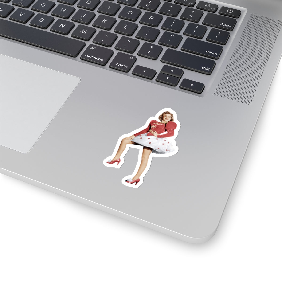 Judy Garland Red Polka Dot Kiss-Cut Sticker