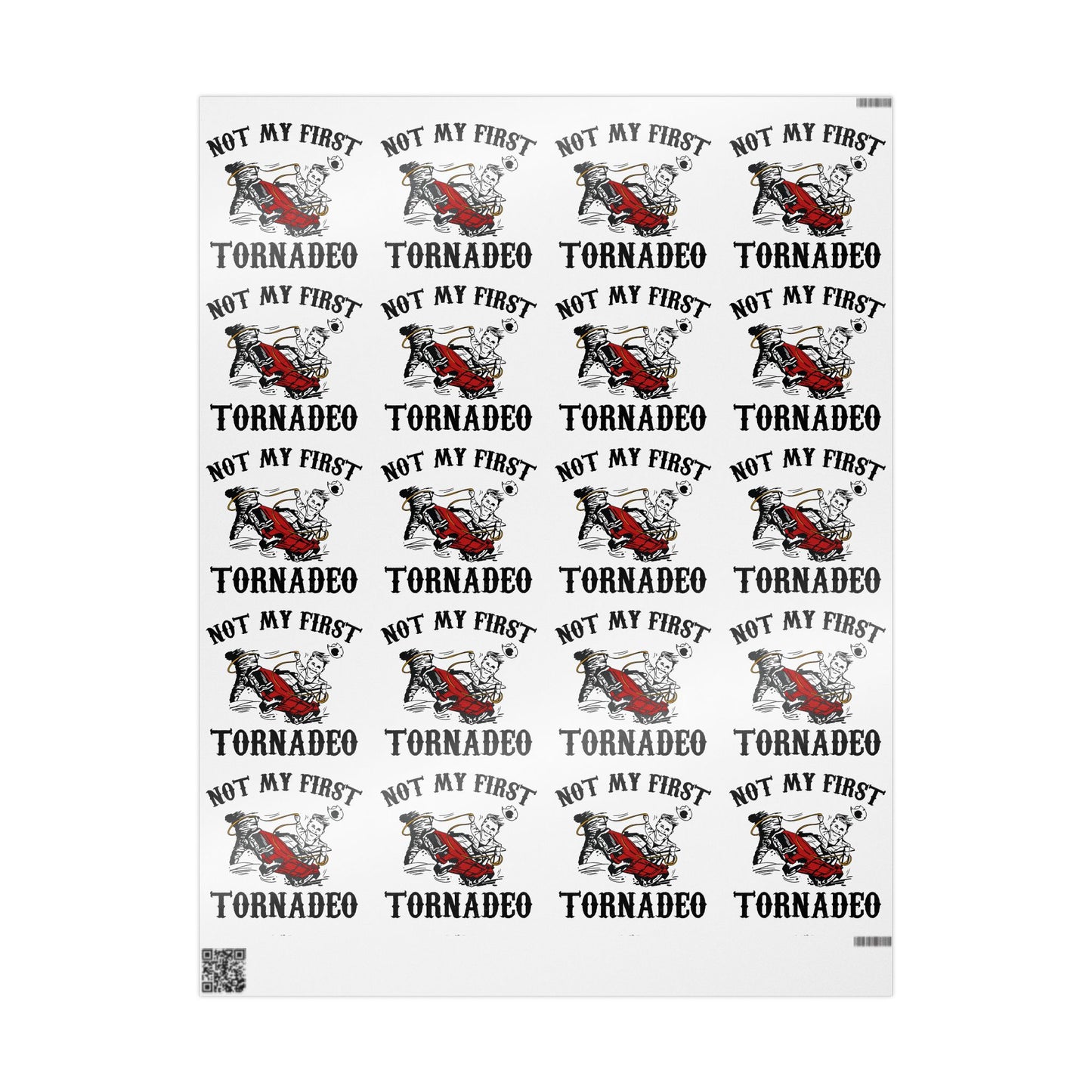 Not My First Twister Twisters Wrapping Paper