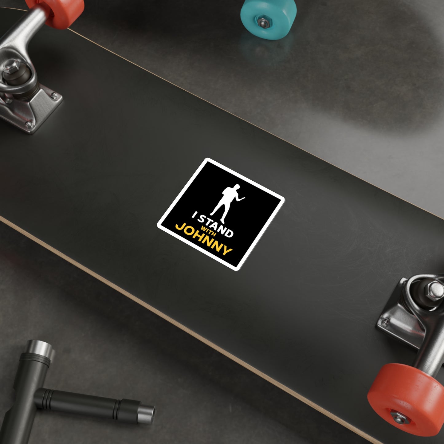 I Stand With Johnny Die-Cut Stickers