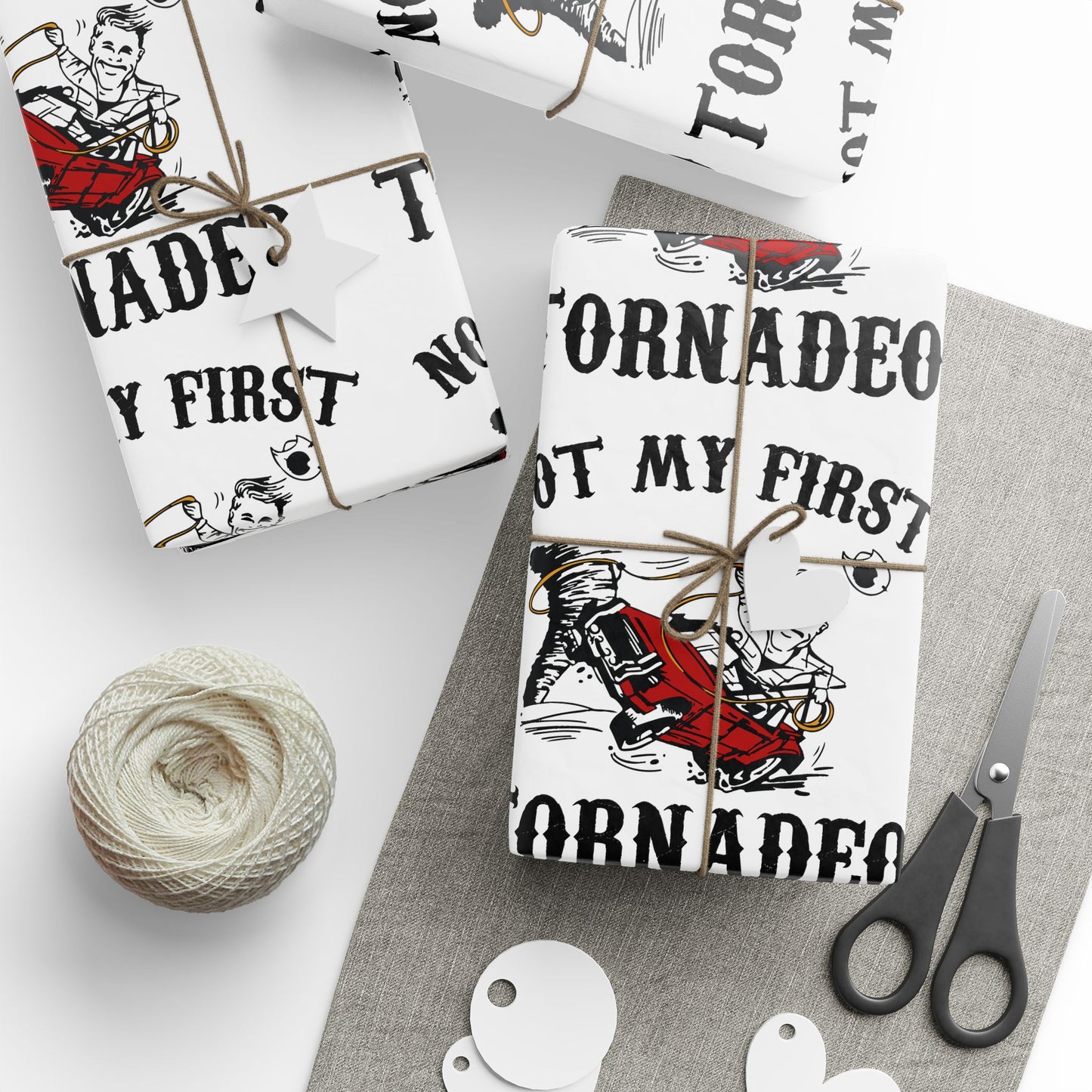 Not My First Twister Twisters Wrapping Paper