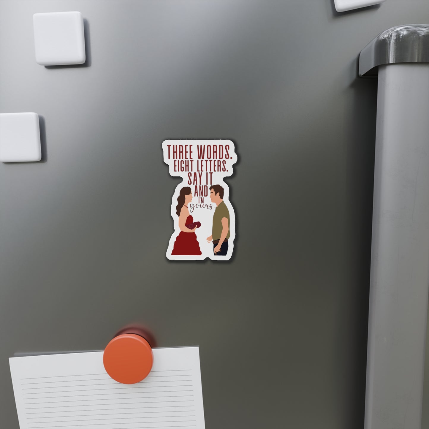 Three Words Eight Letters Chuck & Blair Kiss-Cut Magnets
