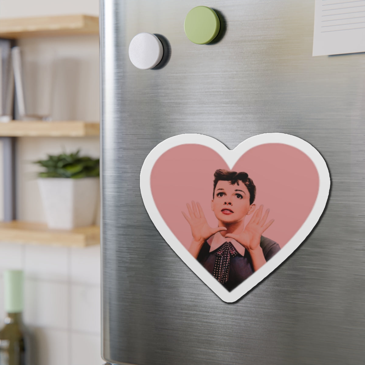 Judy Garland Heart Shaped Die-Cut Magnets