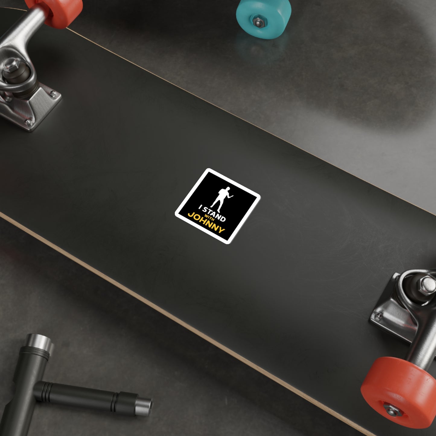I Stand With Johnny Die-Cut Stickers