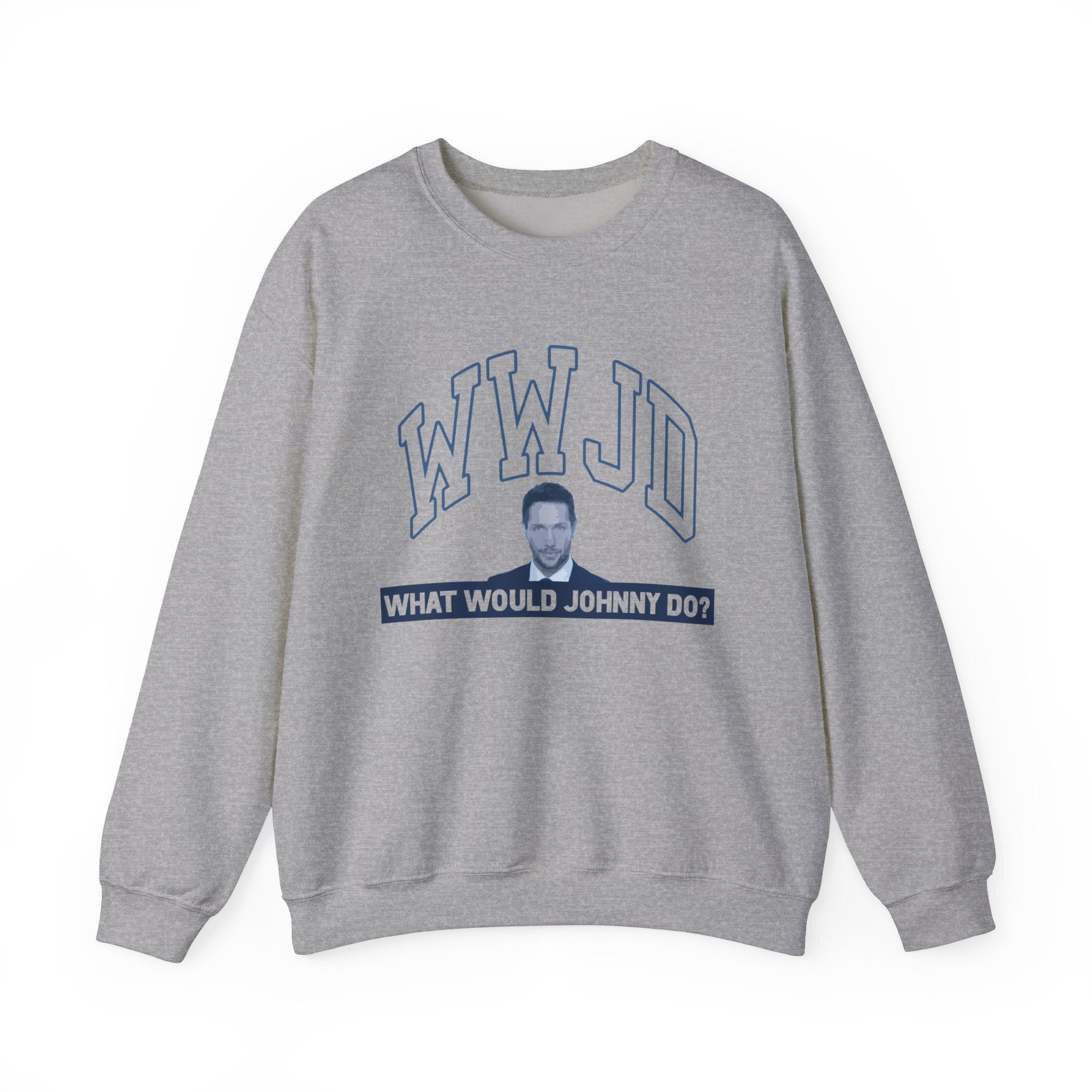 What Would Johnny Do Justice for Johnny Unisex Heavy Blend™ Crewneck Sweatshirt