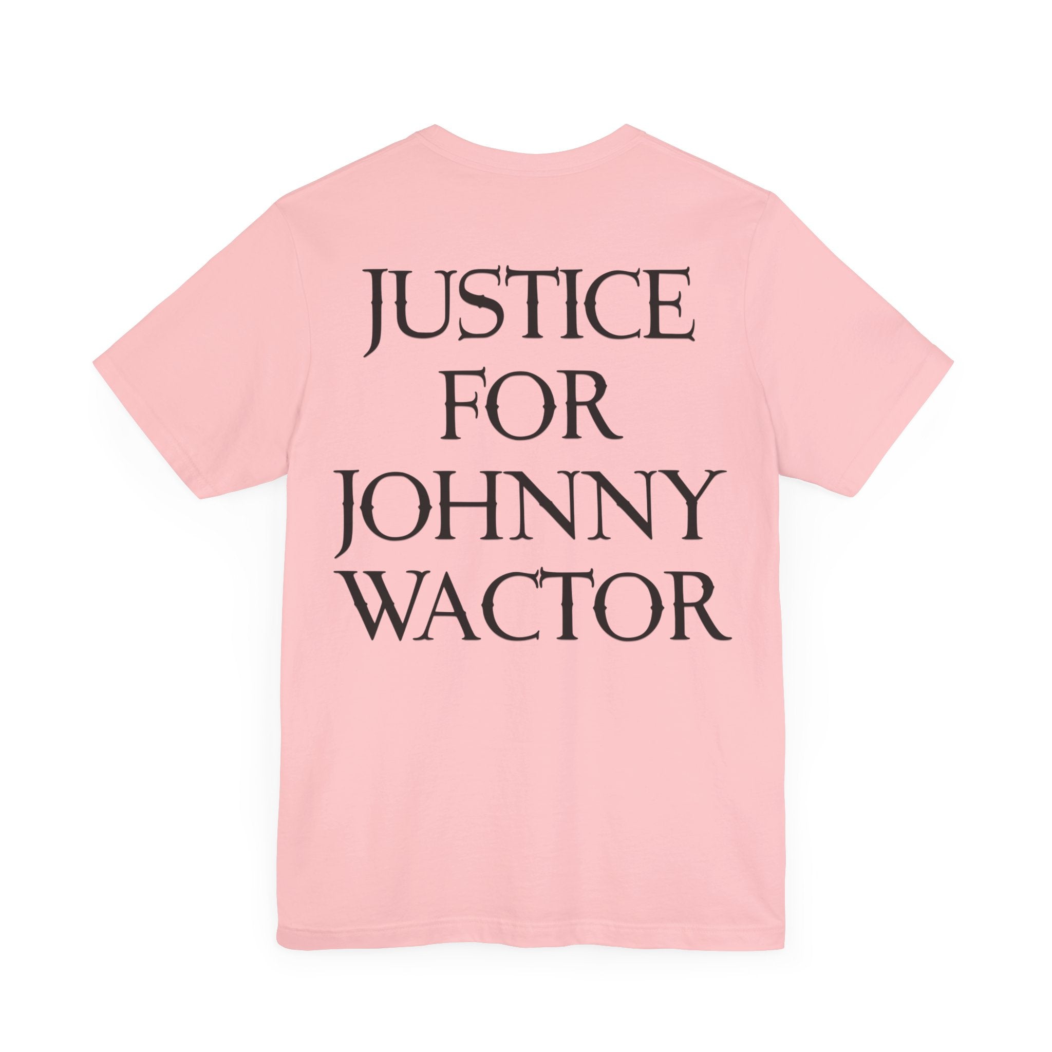 Johnny Angel Justice for Johnny Unisex Jersey Short Sleeve Tee