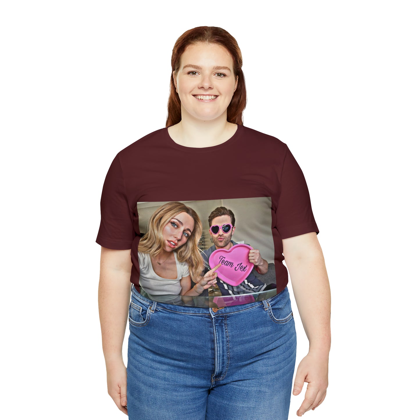 Team Jex Heart Unisex Jersey Short Sleeve Tee