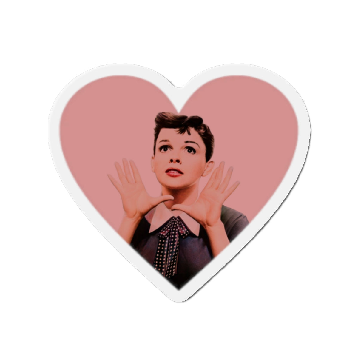 Judy Garland Heart Shaped Die-Cut Magnets