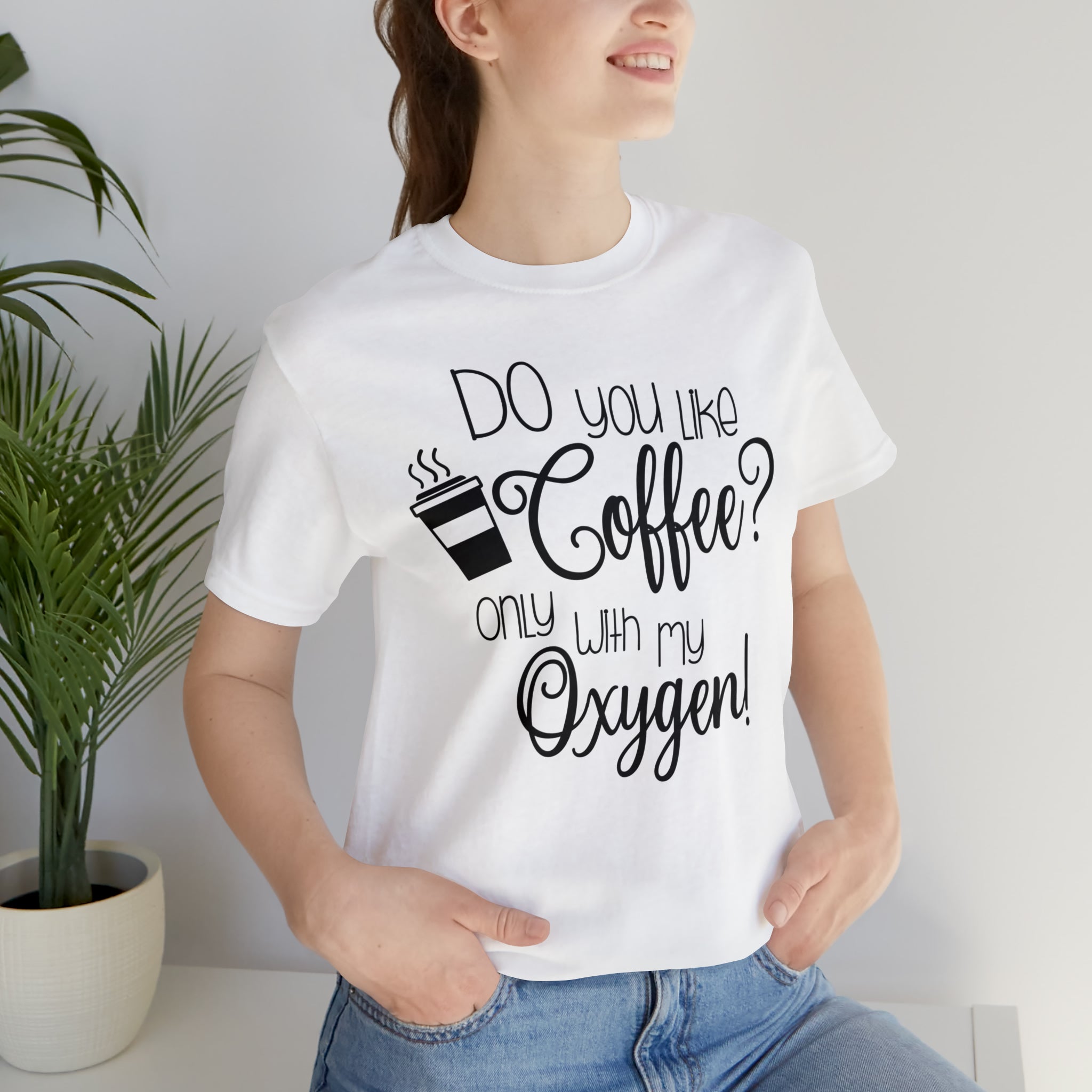 Gilmore Girls Only With My Oxygen Unisex Jersey Short Sleeve Tee