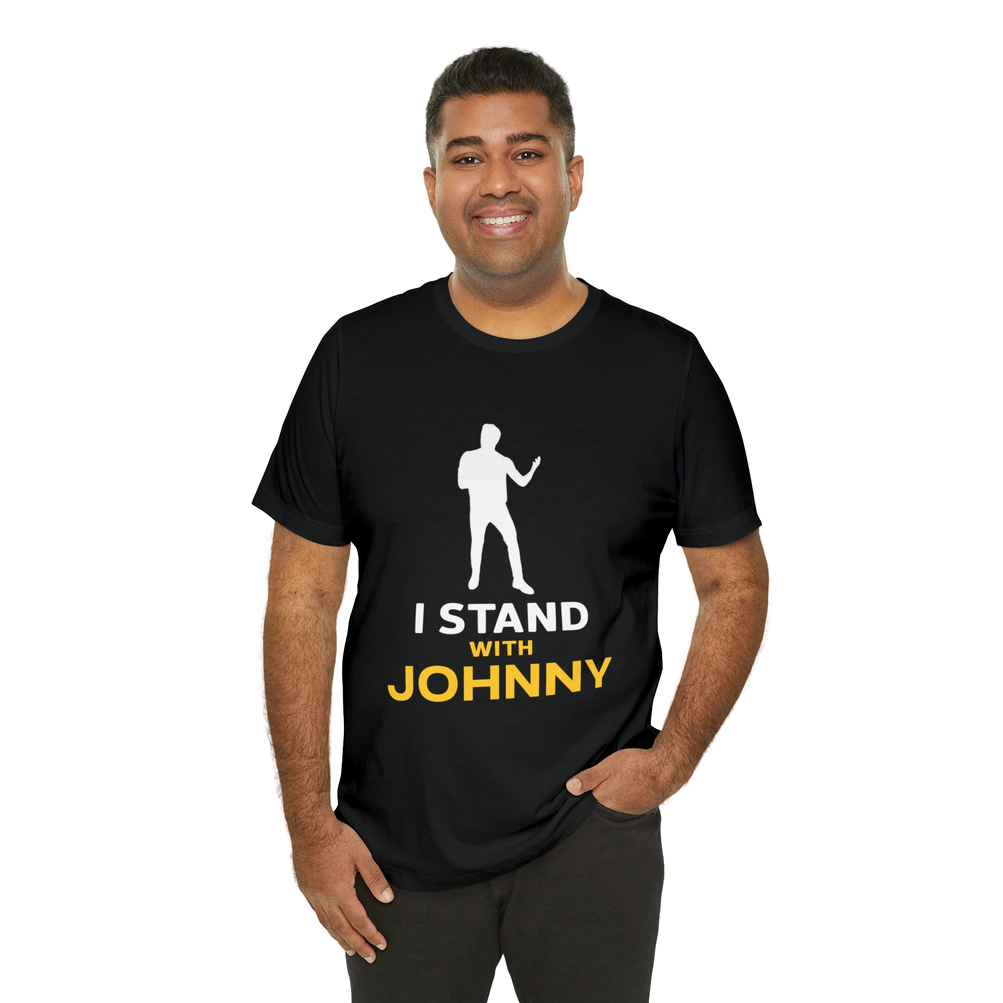 I Stand With Johnny Unisex Jersey Short Sleeve Tee