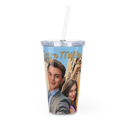 Plastic Tumbler with Straw