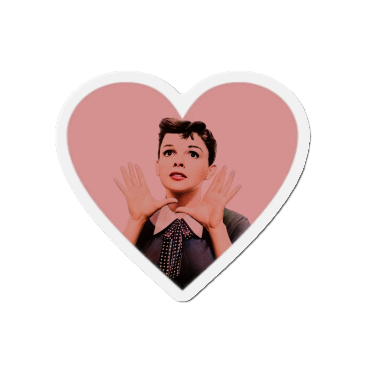 Judy Garland Heart Shaped Die-Cut Magnets