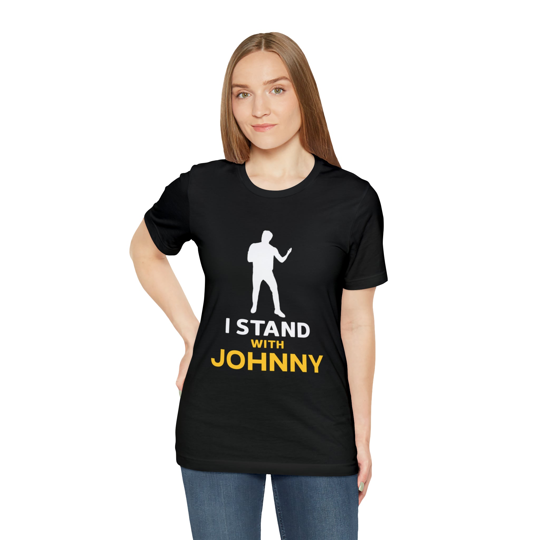 I Stand With Johnny Unisex Jersey Short Sleeve Tee