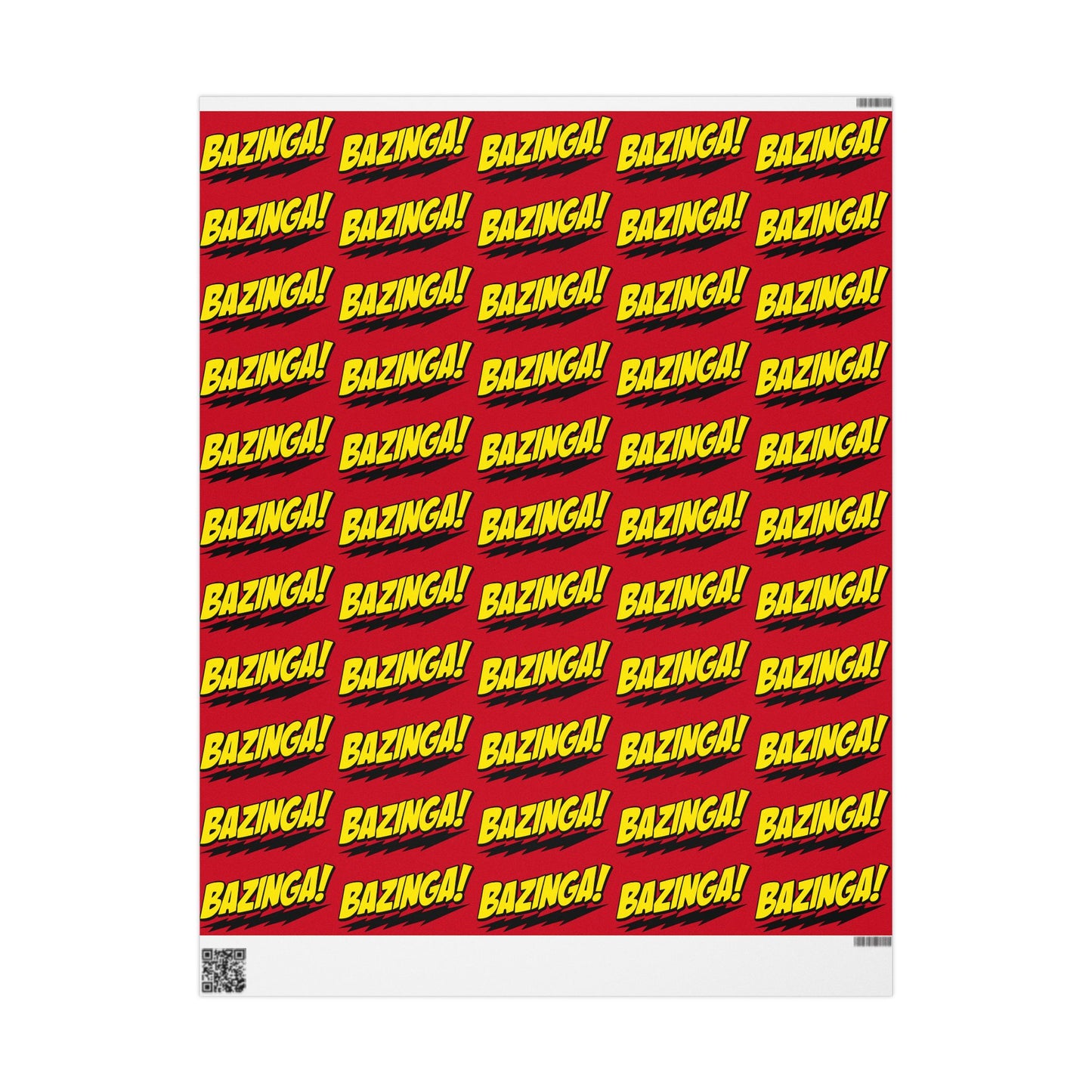 Big Bang Theory "BAZINGA!" Wrapping Paper