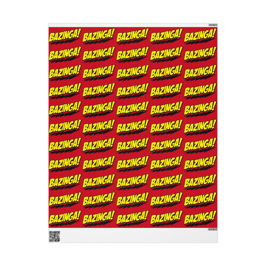 Big Bang Theory "BAZINGA!" Wrapping Paper